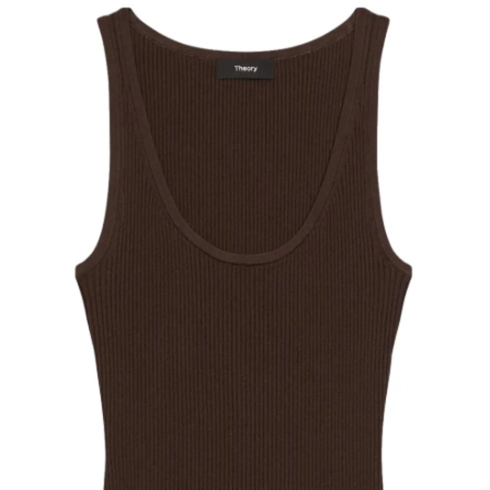 Ganache/Brown M Compact Rib Tank
